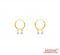 22 karat Gold Hoop Earrings - Click here to buy online - 228 only..