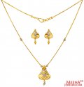 22K Gold Dokia Set - Click here to buy online - 1,415 only..