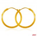 22k Gold Hoops  - Click here to buy online - 457 only..