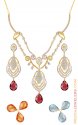 22k Changeable Stones Designer Set  - Click here to buy online - 7,003 only..