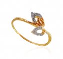 18K Yellow Gold Diamond Ring - Click here to buy online - 696 only..