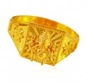 22K Gold Ganesh Mens Ring - Click here to buy online - 625 only..
