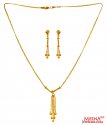  22K Gold Necklace Set - Click here to buy online - 1,182 only..