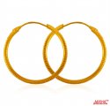 22Kt Gold Hoop Earrings - Click here to buy online - 538 only..