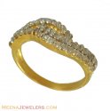 18k Yellow Gold Diamond Ring - Click here to buy online - 1,933 only..