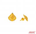 22Kt Gold two tone Designer Earrings - Click here to buy online - 469 only..