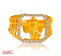 22K Gold Mens Ganeesha Ring - Click here to buy online - 751 only..