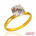 22K Gold Solitaire Ring - Click here to buy online - 422 only..