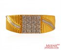 22k Designer Mens Two Tone  Ring - Click here to buy online - 675 only..