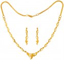 22K Gold Necklace Set - Click here to buy online - 2,087 only..