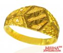 22  Kt Gold Mens Ring - Click here to buy online - 889 only..