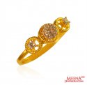 22Kt Gold CZ Ring - Click here to buy online - 262 only..