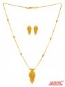 22K Gold Two Tone Necklace Set  - Click here to buy online - 1,364 only..
