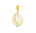 22 Karat Gold Two Tone Pendant - Click here to buy online - 528 only..