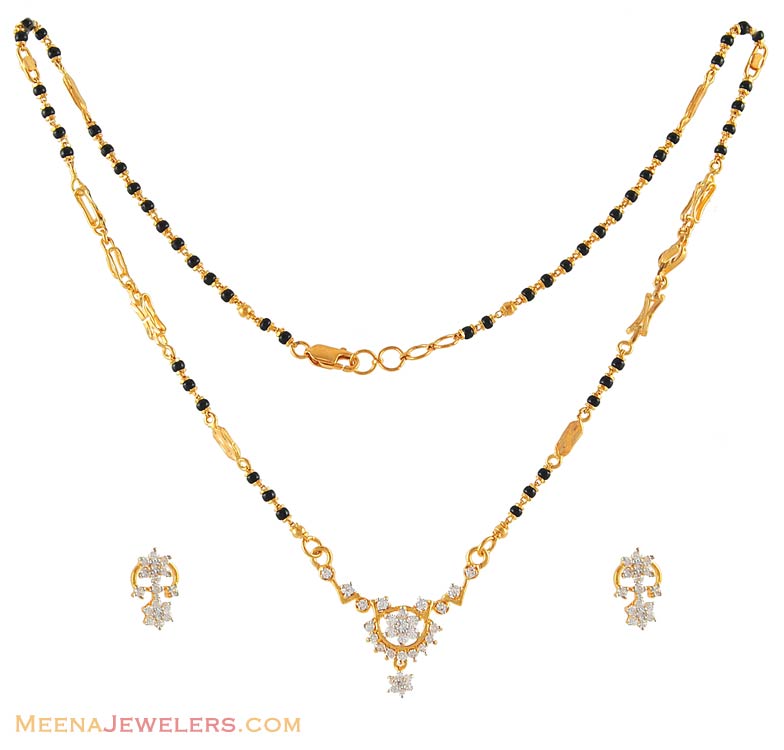 mangalsutra earring set