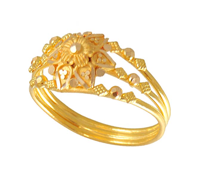Designer Ladies Gold Ring RiLg4337 22KT Gold Ladies ring with