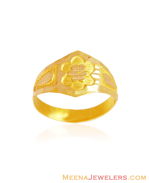 22K Gold Ring For Baby Boy BjRi15992 22K Gold Ring for boys