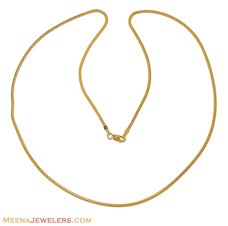 22Kt Gold Chain (20 Inch) ChMs8275 22Kt Gold Mens Chain (20 Inches