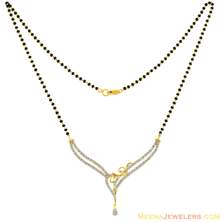 18K Fancy Diamond Mangalsutra DiMa11945 18K Gold Diamond
