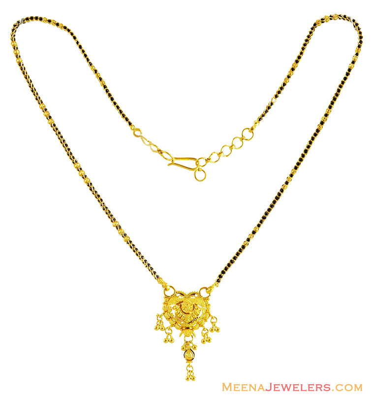 22K Gold Mangalsutra chms14313 22K Gold Indian Mangalsutra with