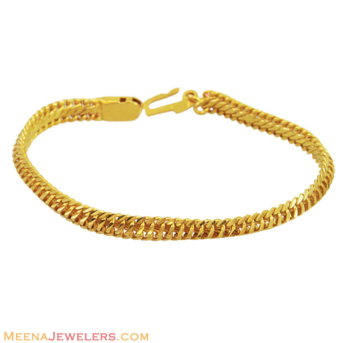 22k Mens Mountain Bracelet BrMs12225 22k yellow gold designer