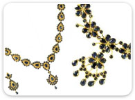 Sets (Ruby, Emerald, Sapphire) >  Sapphire Necklace Sets > 