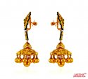  [ 22Kt Gold Fancy Earrings > 22kt Gold Exclusive Jhumki earrings  ]