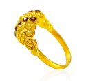  [ Ladies Gold Ring > 22k Gold Enamel Ring  ]