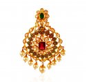 22K Gold Pachi Style Pendant - Click here to buy online - 2,431 only..