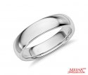 18 Kt White Gold  Wedding Band - Click here to buy online - 489 only..