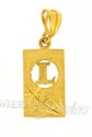 Click here to View - 22Kt Initial Pendant (L) 