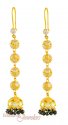 22Kt Gold Hook Earrings - Click here to buy online - 452 only..