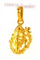 22Kt Gold Ganesh Pendant - Click here to buy online - 148 only..