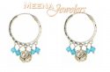 Click here to View - 22Kt White Gold Hoop Earrings 