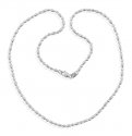 Click here to View - 18K White Gold Rice Balls Chain  