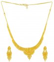Gold Necklace and Earrings Set - Click here to buy online - 709 only..