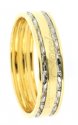 18Kt Gold Wedding band 2 Tone - Click here to buy online - 206 only..