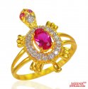 22k Gold Turtle Ladies Ring - Click here to buy online - 416 only..