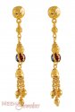 Gold MeenaKari Earrings - Click here to buy online - 203 only..