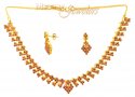 22 Kt Gold Ruby Set - Click here to buy online - 1,710 only..