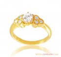 18K Fancy Diamond Ring - Click here to buy online - 3,389 only..