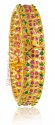 22Kt Gold Bangle with Ruby and Emerald - Click here to buy online - 1,085 only..