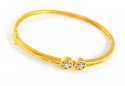 Gold Bangle with Star Signity - Click here to buy online - 625 only..