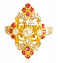 22k Gold Colored Stones Ring - Click here to buy online - 424 only..