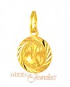 22 Kt Gold Allah Pendant - Click here to buy online - 38 only..