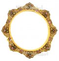 22 Kt  Antique Gold Bangles Enamel With Semi Precious Stone - Click here to buy online - 1,530 only..