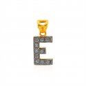 22Kt Gold Pendant with Initial(E) - Click here to buy online - 279 only..