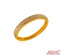 Ladies 22k Signity Band - Click here to buy online - 258 only..