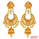 22K Chand Bali Gold Earrings - Click here to buy online - 3,053 only..