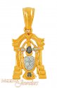 22kt Tirupathi Balaji Pendant - Click here to buy online - 203 only..
